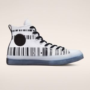 Converse CTAS High Top Translucent Barcode White/Black Sneaker NEW